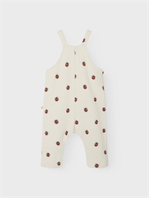 Lil Atelier Ladybug Overalls Ronja Whitecap Gray